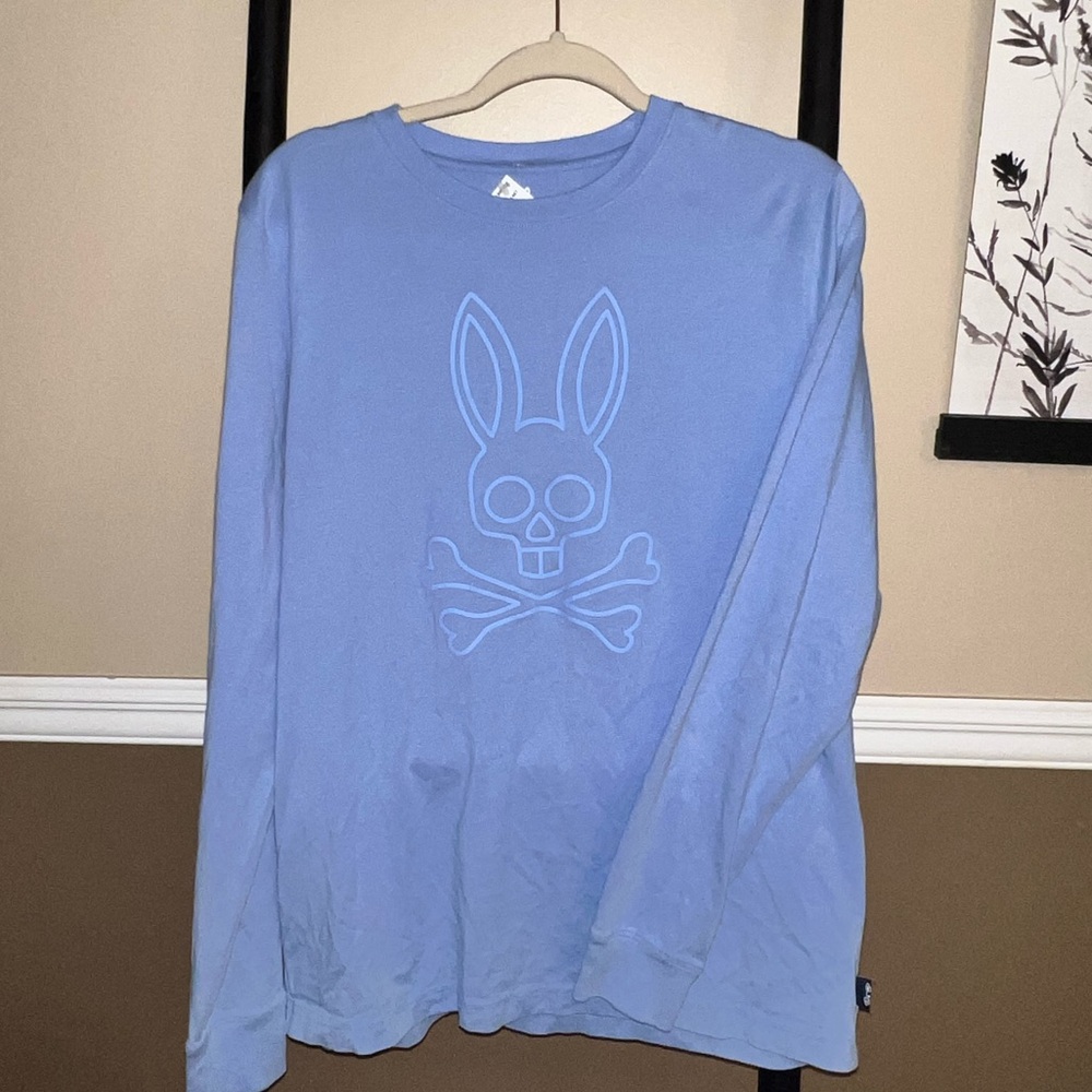 Psycho Bunny Blue Long Sleeve T-shirt Size 5 or Medium
